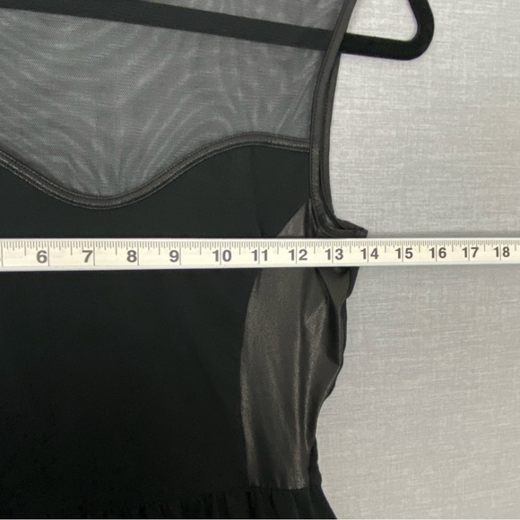 Little Black Dress Only Fashion Favourites Mini Sz Small Mesh Top Flare Skirt - Picture 7 of 10